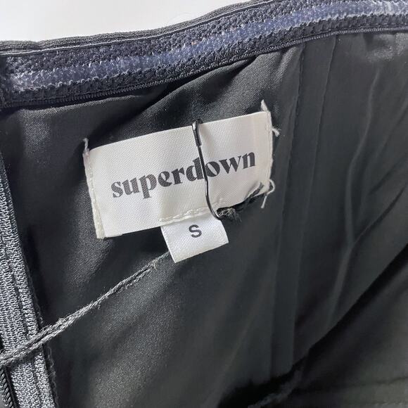 Superdown Naomi Jumpsuit Black Strapless NO BELT Straight‎ Leg Ankle Sz S - Picture 8 of 10